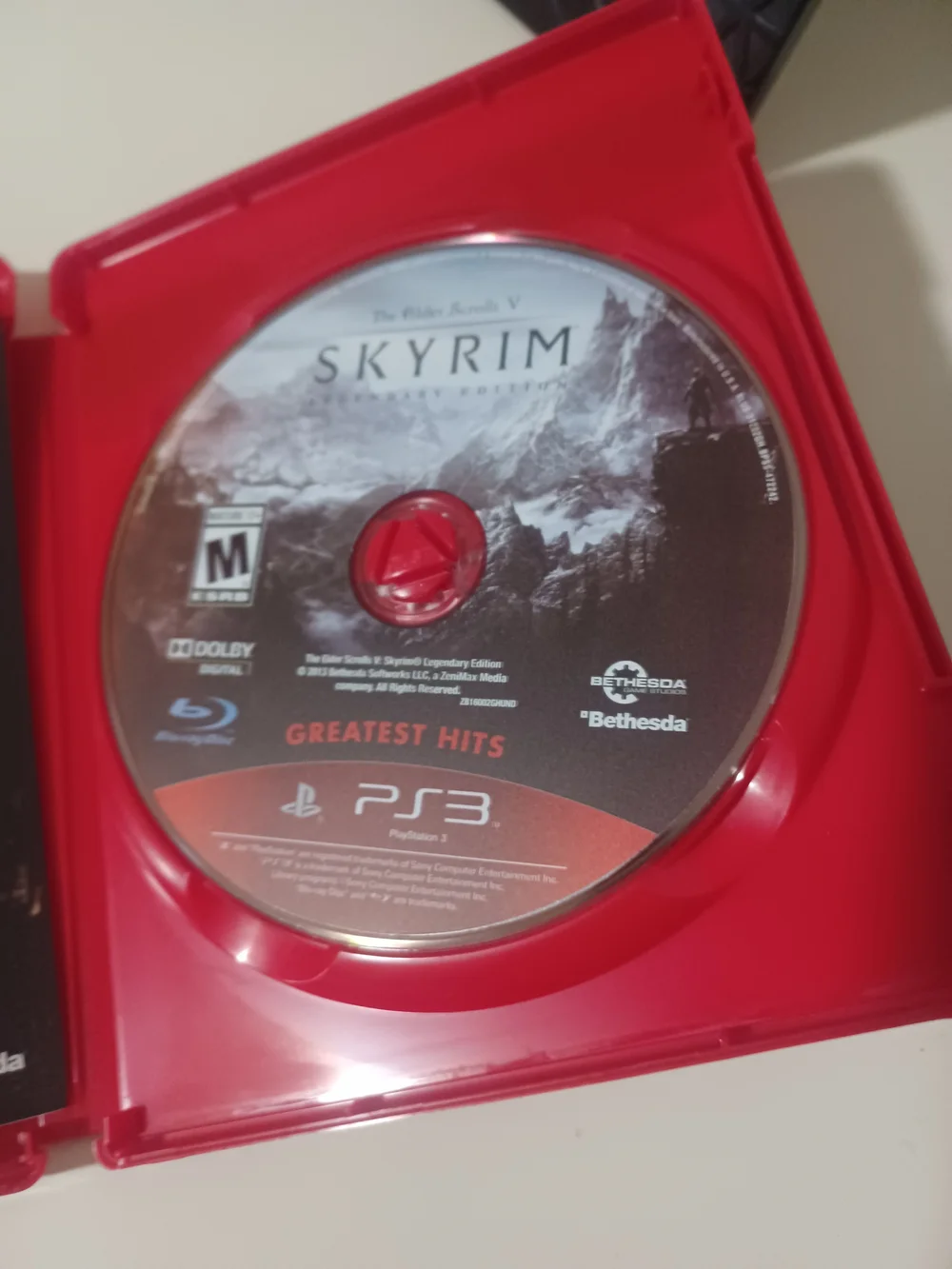 Skyrim: Legendary Edition (PS3) - Red Case